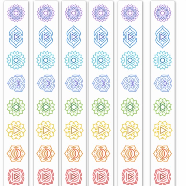 Sticker Ligne Kundalini Chakra (Devant)