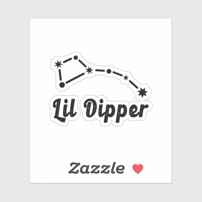 Sticker Lil Dipper Constellation Ursa Mineure (Feuille)