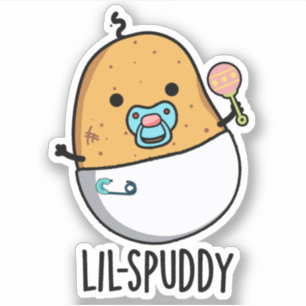 Sticker Lil-spuddy Blague de pomme de terre drôle 