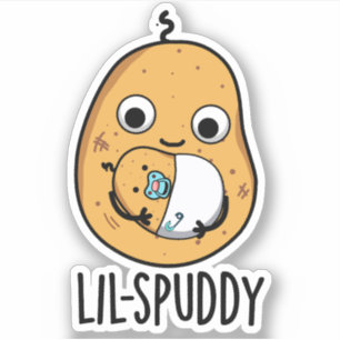 Sticker Lil Spuddy Funny Potato Pun