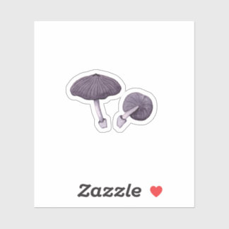 Sticker Lilac Bonnet (Mycena pura)