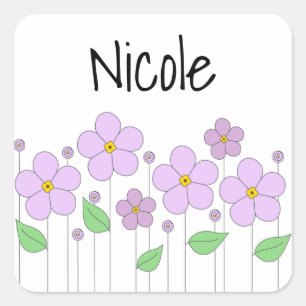 Sticker Lilac Flowers