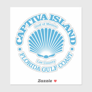 Sticker L'île de Captiva (coquillage)