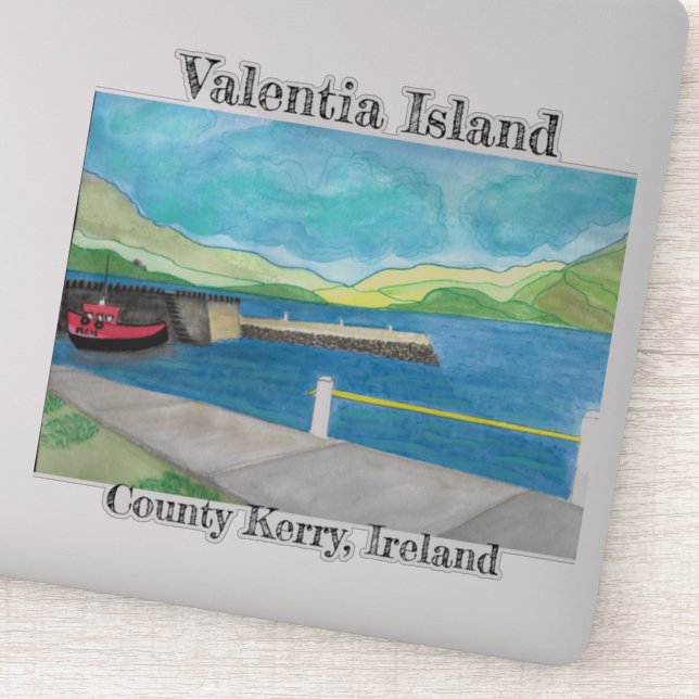 Sticker L'île de Valentia (Détail)
