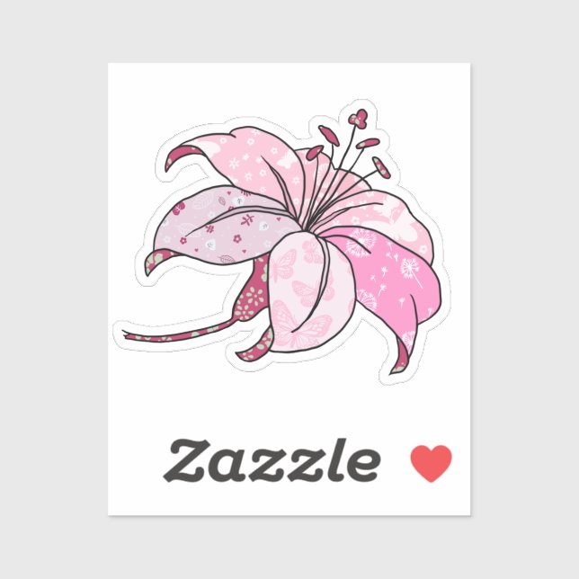 Sticker Lilie (Feuille)