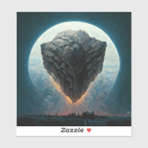 Sticker L'Imaginaire Monolithe Sci-Fi Art