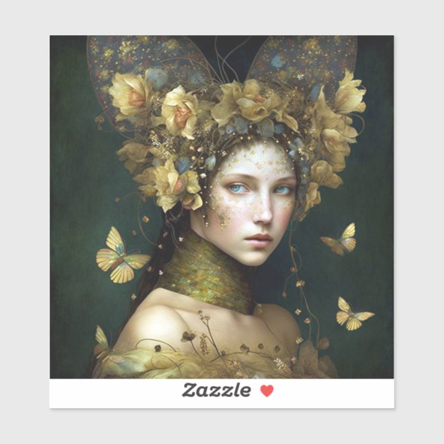 Sticker L'Imaginaire végétal vert Woodland (Feuille)