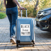 Sticker L'importance de la vie noire | Bumper de voiture B (Suitcase Insitu)