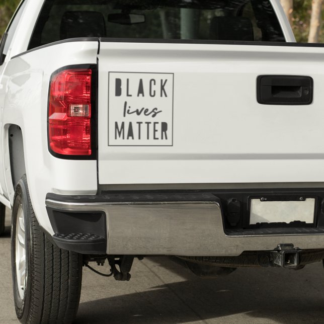 Sticker L'importance de la vie noire | Bumper de voiture B