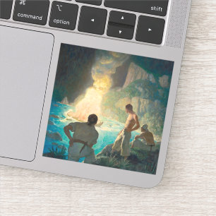 Sticker L'incendie de la générosité, 1940 par N. C. Wyeth