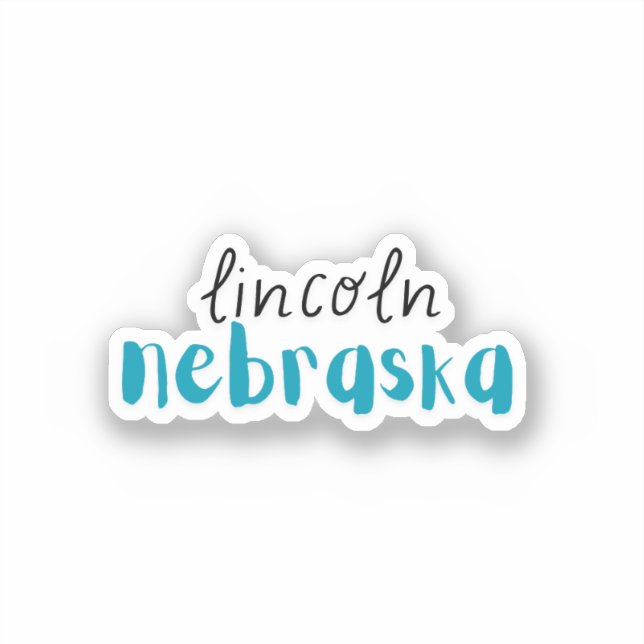 Sticker Lincoln Nebraska (Recto)