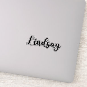 Sticker Lindsay Name - Calligraphie manuscrite