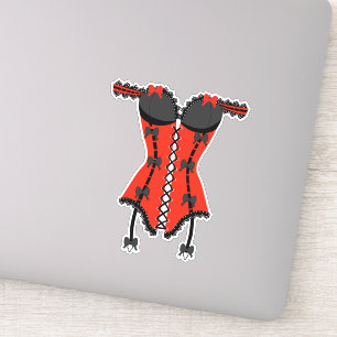 Sticker Lingerie rouge et noire