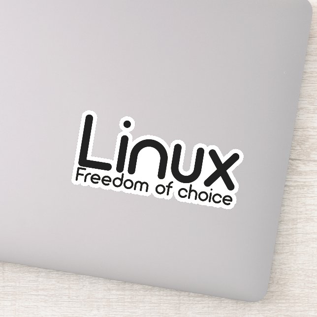 Sticker Linux - Liberté De Choix (Détail)