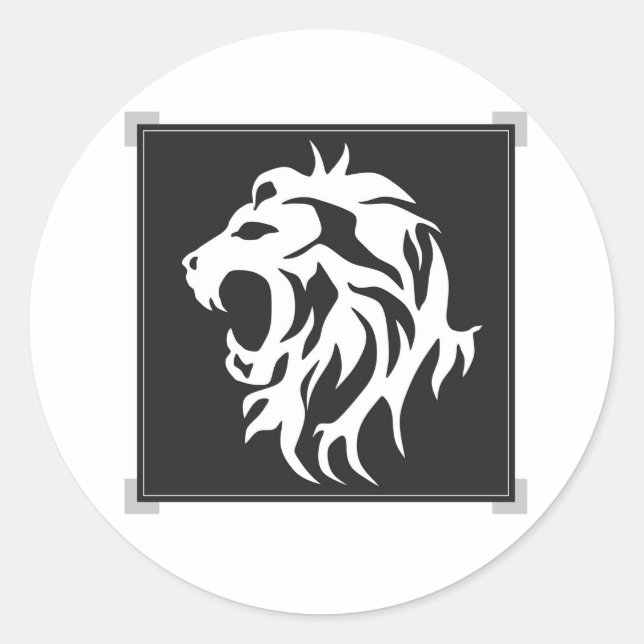 Sticker Lion Blanc (Devant)
