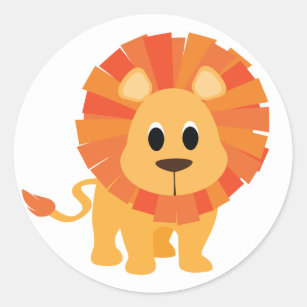 Sticker Lion Classic Rond