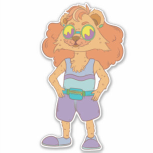 Sticker Lion cool