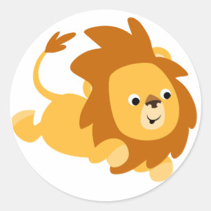 Sticker Lion de jeu de dessin mignon
