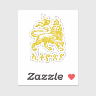 Sticker Lion de Juda Haile Selassie I Jah Rastafari LUI 