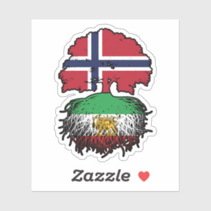 Sticker Lion et Soleil aux Racines Iraniennes Cultivé en N