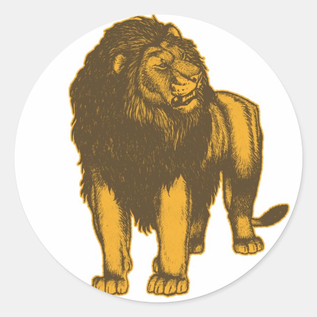 Sticker Lion Fière (Devant)