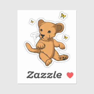 Sticker Lion mignon