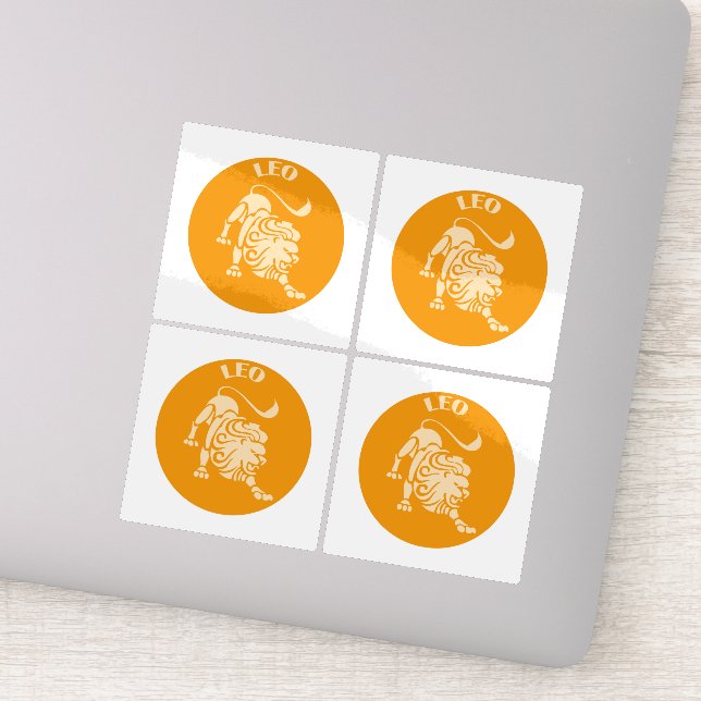 Sticker Lion, Signe du Zodiaque, Horoscope, Astrologie (Détail)