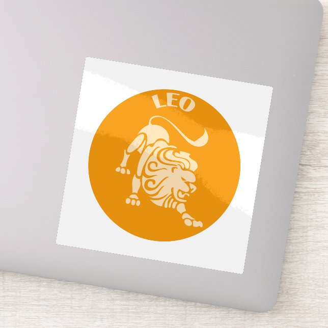 Sticker Lion, Signe du zodiaque, Horoscope, Astrologie (Détail)