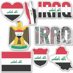 Sticker L'Irak Extraordinaire forme les symboles nationaux