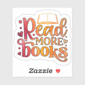 Sticker Lire plus de livres