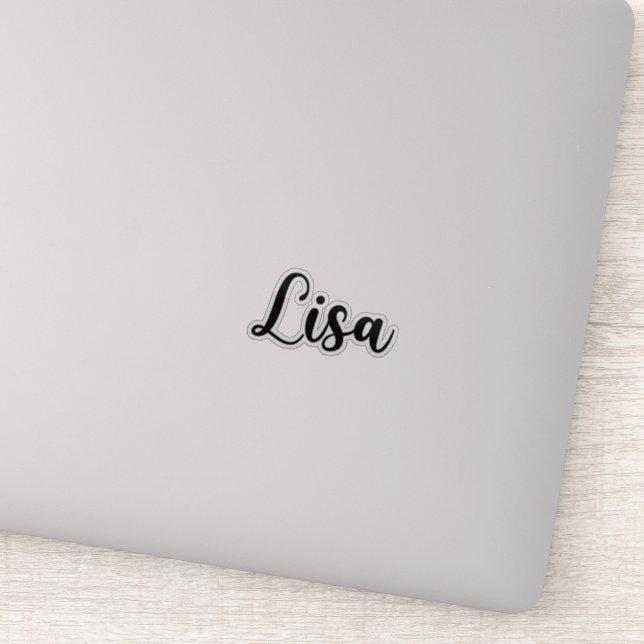 Sticker Lisa Name - Calligraphie manuscrite (Détail)