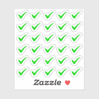 Sticker Liste des chèques verts à faire Terminé Tracker Pl