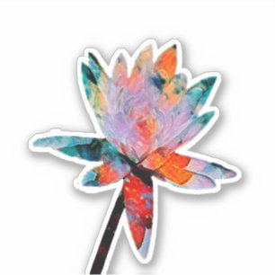 Sticker Lit d'eau aux couleurs magiques