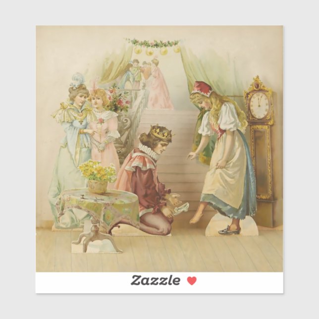 Sticker “Little Cinders” Fairy Art by E S Hardy (Feuille)