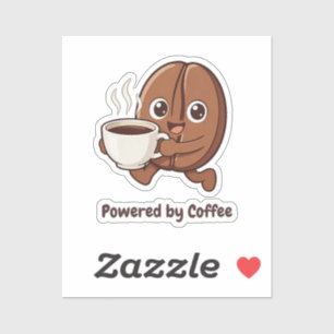 Sticker Little Kaka – Alimenté par le Café