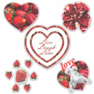 Sticker Live Laugh Love set