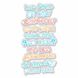 Sticker Live Simple 2