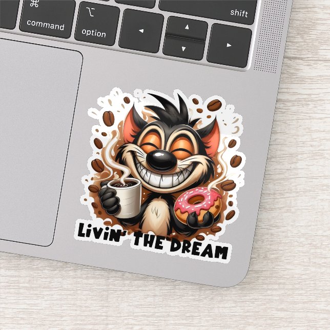 Sticker Livin the Dream (Détail)