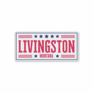 Sticker LIVINGSTONE MONTANA Étoiles & rayures