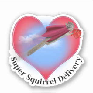 Sticker Livraison de la Saint-Valentin par Super Squirrel