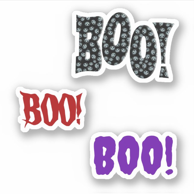 Sticker Livre de découpage BOO! Halloween (Devant)