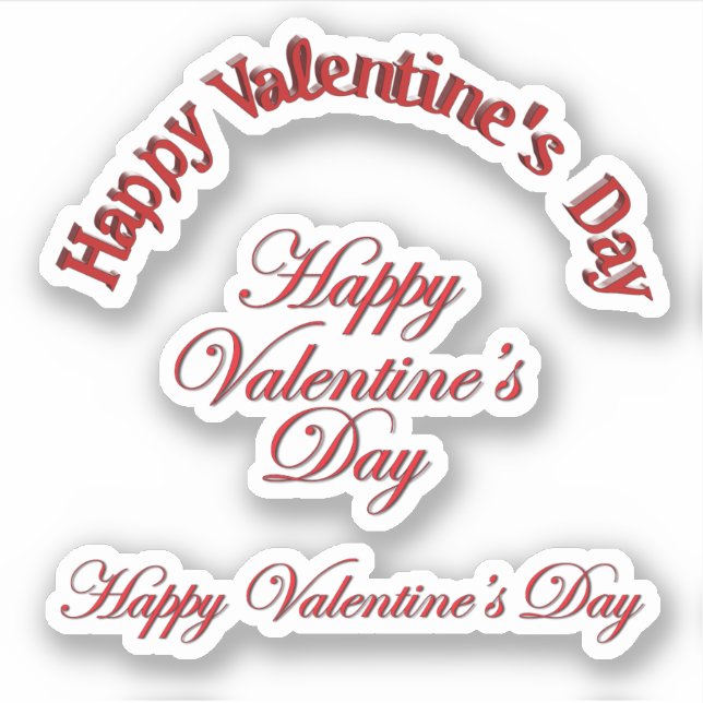 Sticker Livre de découpage Joyeuse Saint-Valentin (Devant)