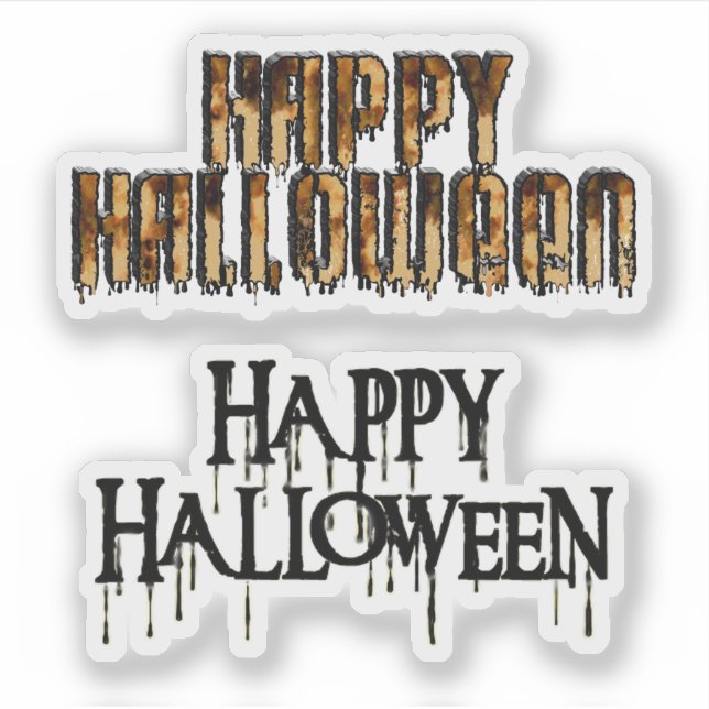 Sticker Livre de découpage Joyeux Halloween (Devant)