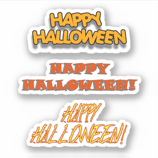 Sticker Livre de découpage Joyeux Halloween (Devant)