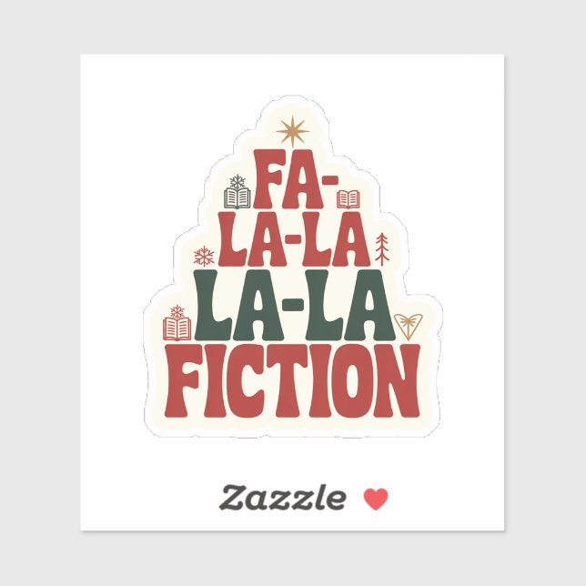 Sticker Livre de Noël Fa-la-la Fiction (Feuille)