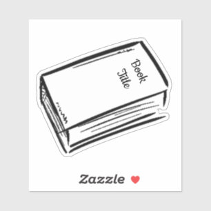 Sticker Livre de titre personnalisé