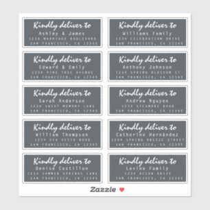 Sticker Livrer au script Mariage l'adresse du invité hors-