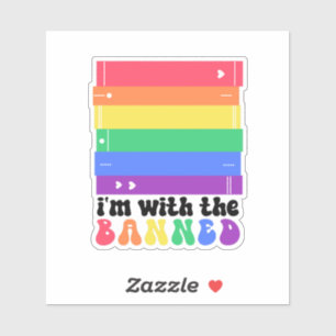 Sticker Livres Bannis Arc-en-Ciel