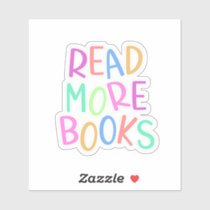 Sticker Livres Colorés Lire Plus