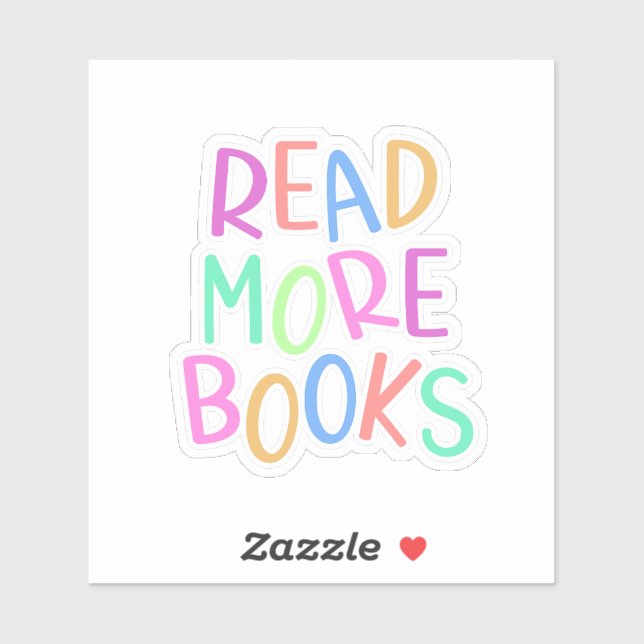 Sticker Livres Colorés Lire Plus (Feuille)